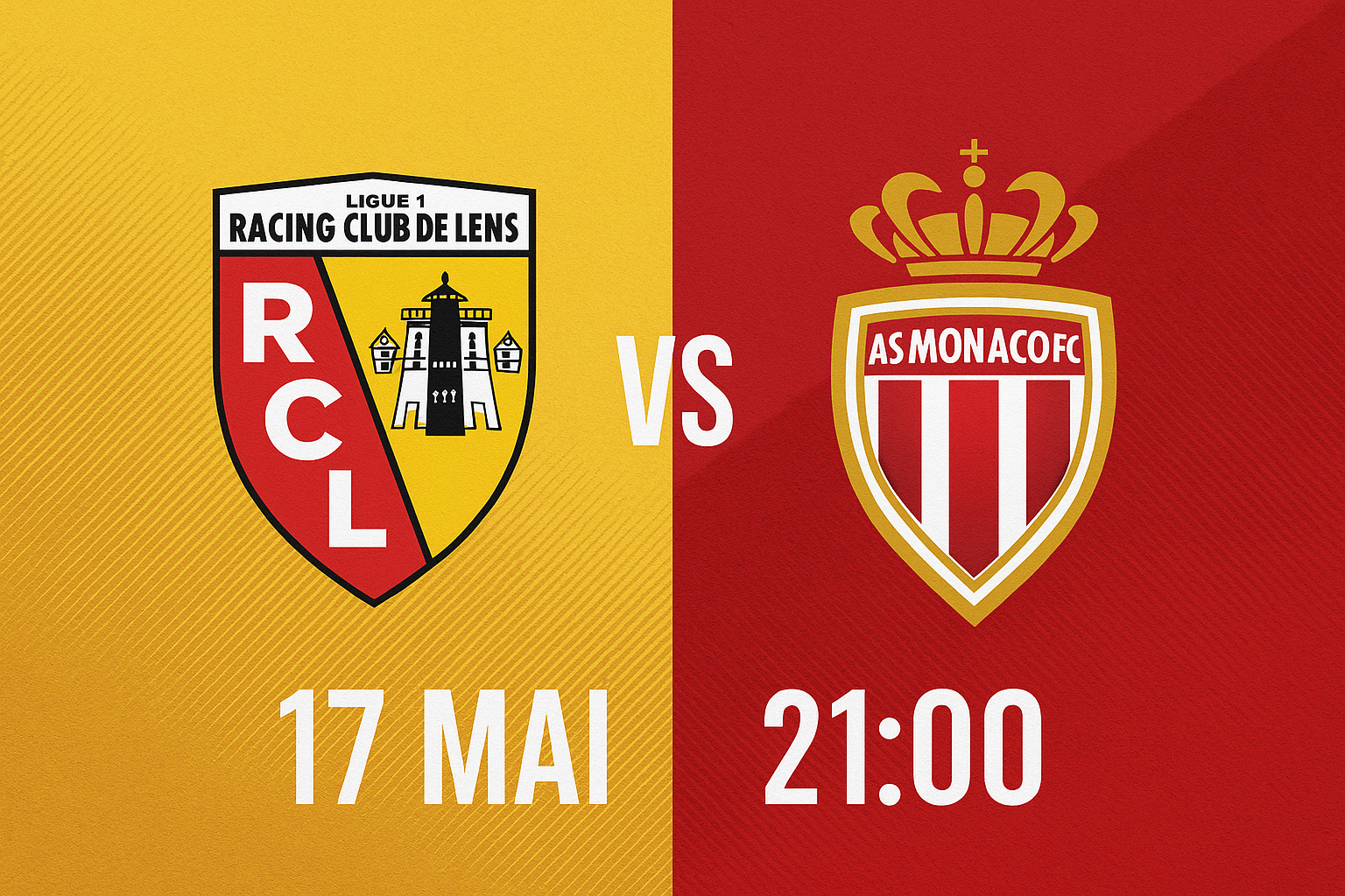 Lens – Monaco : sur quelle chaîne et comment regarder en streaming gratuit (Ligue 1, 17 mai 2025)